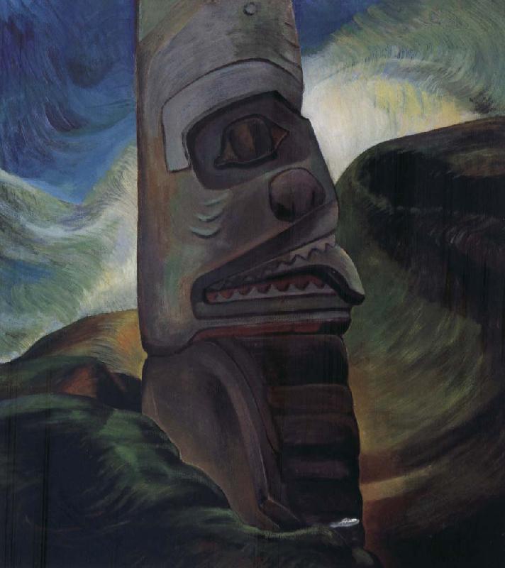 Emily Carr A Skidegate Pole oil painting image